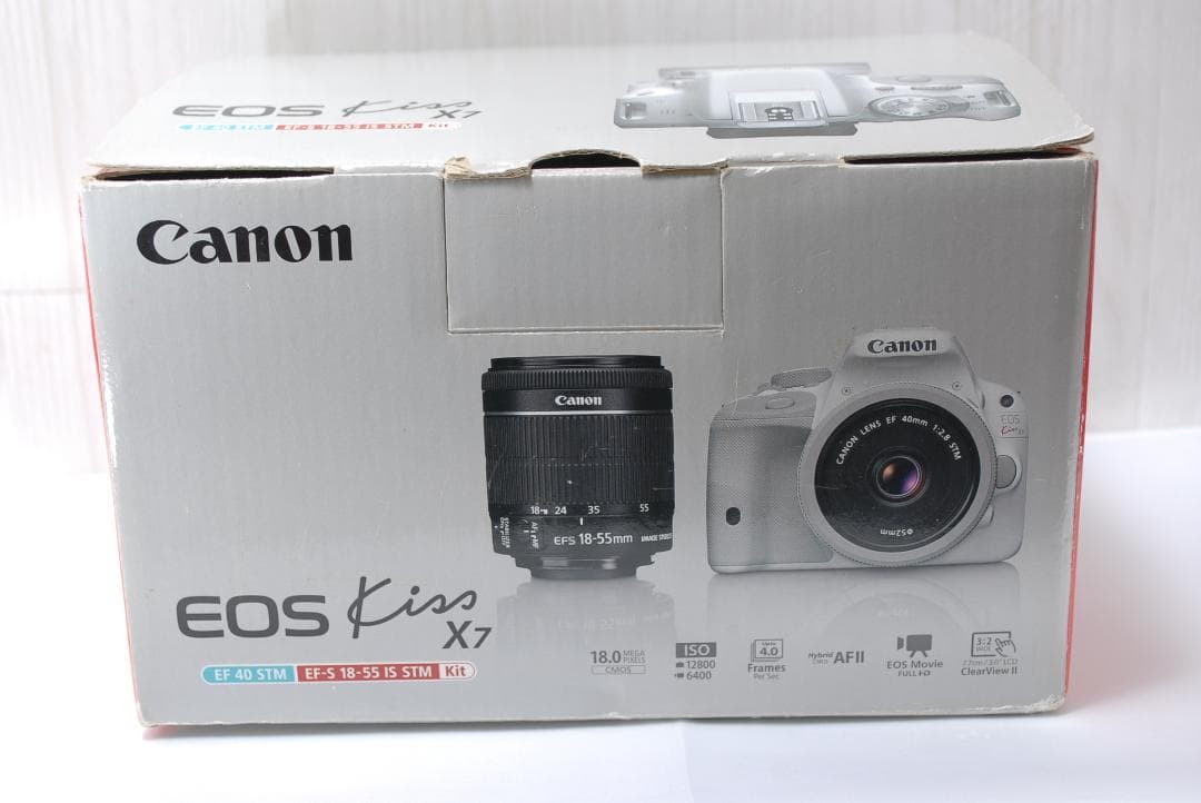 ✨人気のホワイト✨Canon EOS Kiss X7 トリプルレンズ スマホ転送