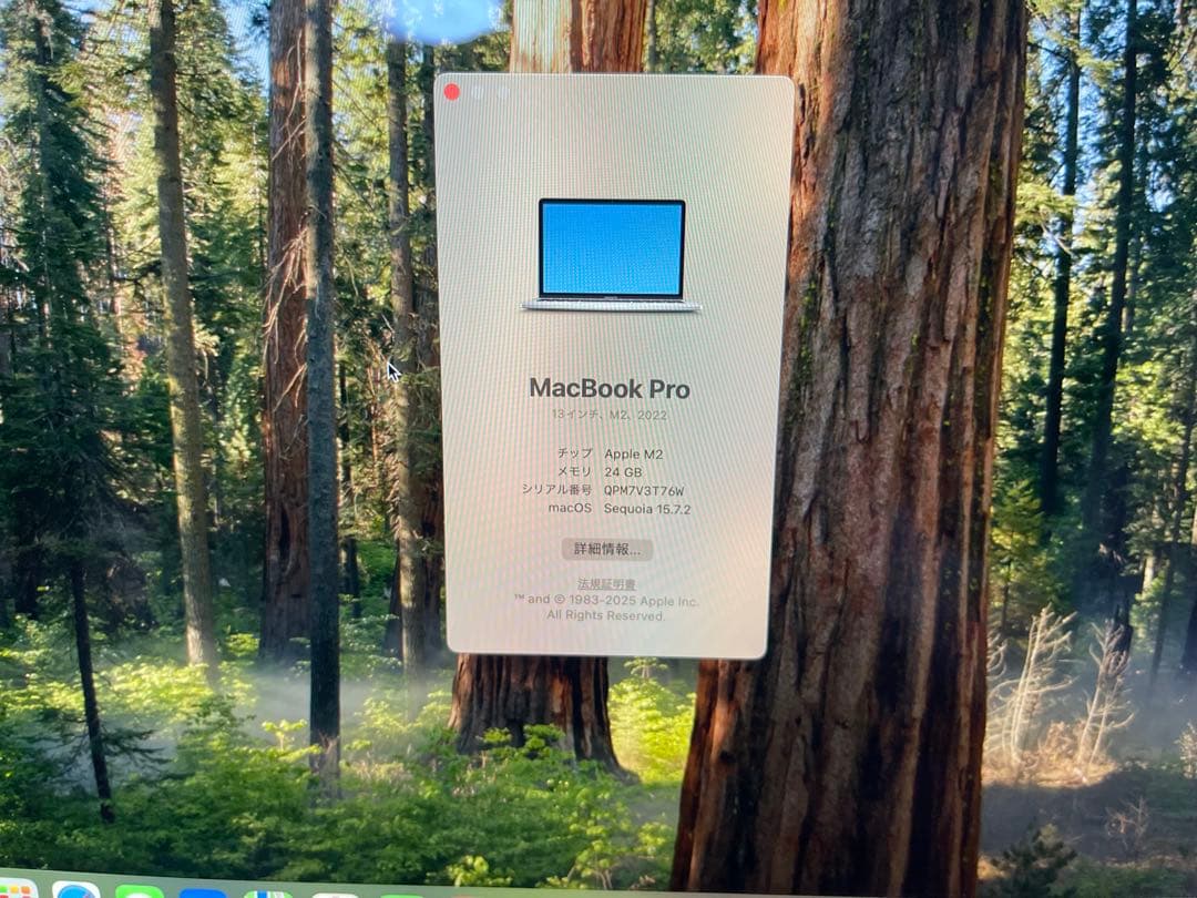 MacBook Pro M2 メモリ24GB/512GB 13インチ