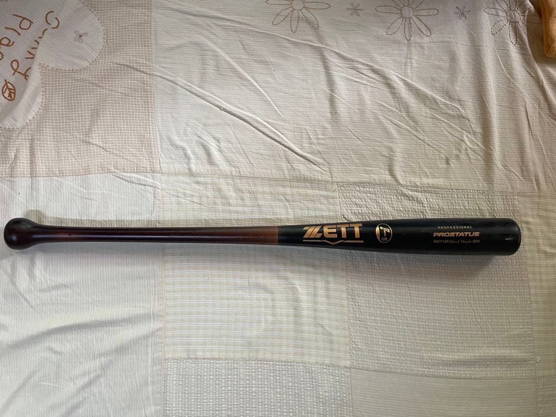 福岡ソフトバンクホークス　NPBバット　ゼット 支給品　実使用　硬式木製バット