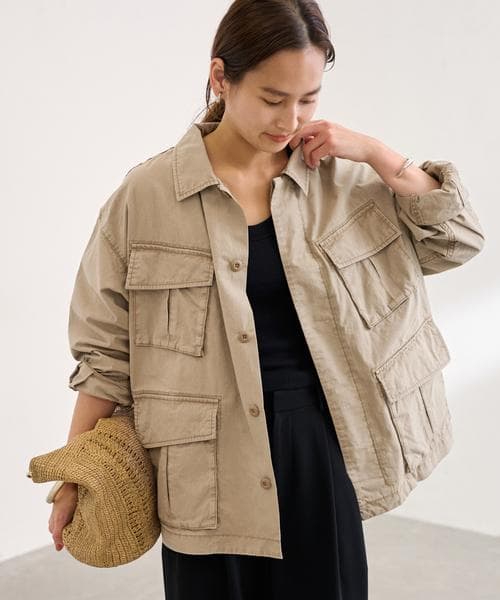 25SS FRAMeWORK ミリタリーショートブルゾン Fサイズ 日本製