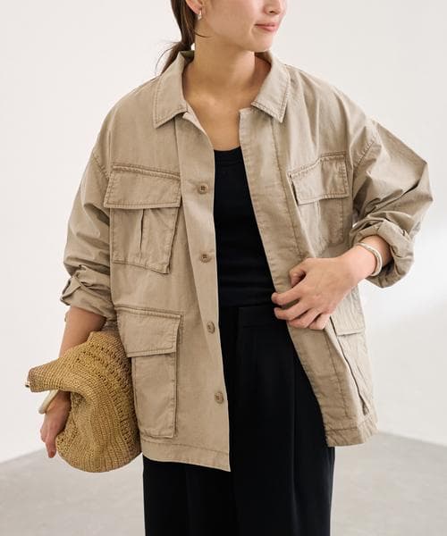 25SS FRAMeWORK ミリタリーショートブルゾン Fサイズ 日本製