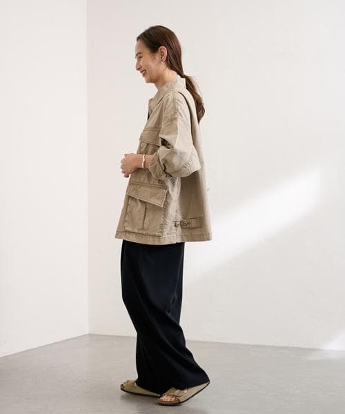 25SS FRAMeWORK ミリタリーショートブルゾン Fサイズ 日本製