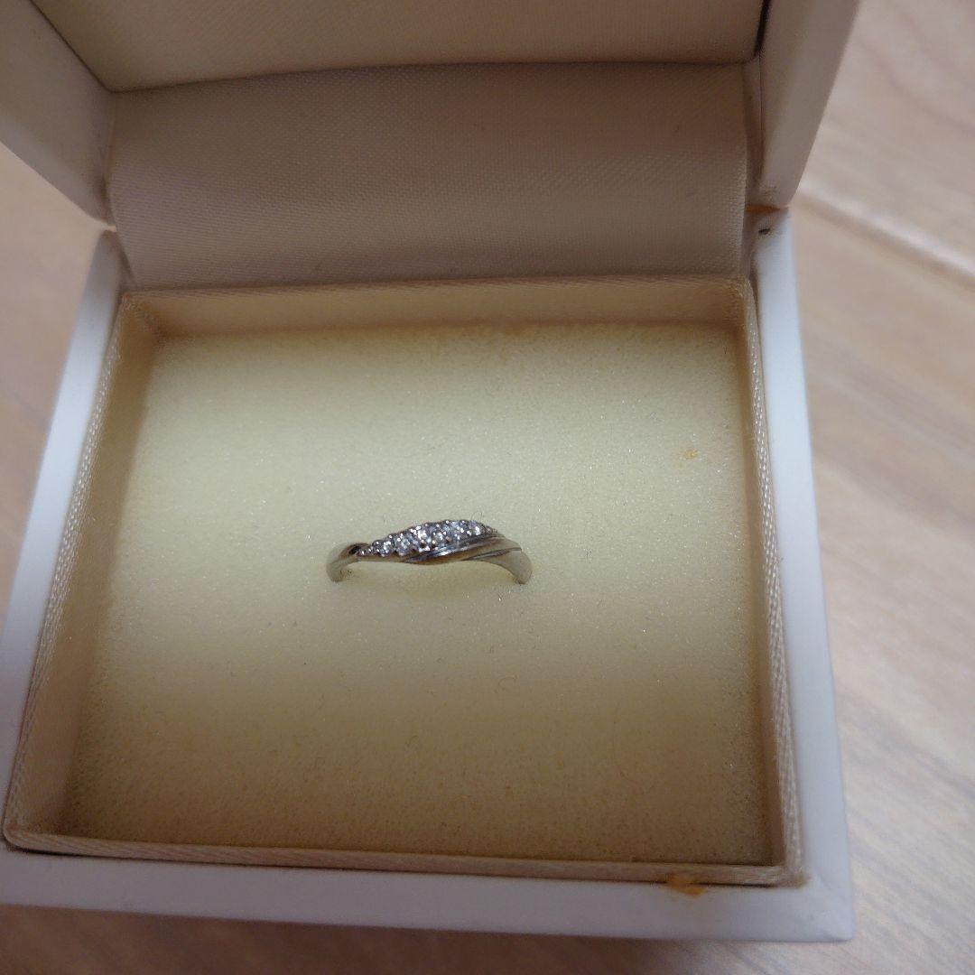 n*y様 スタージュエリー K10 ホワイトゴールドリング ダイヤ 7、7.5号