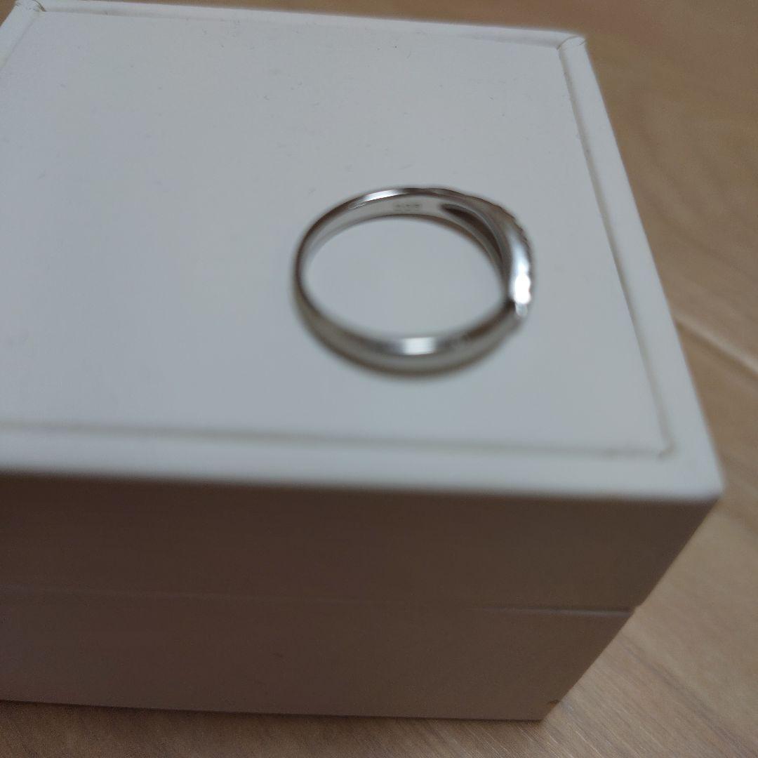 n*y様 スタージュエリー K10 ホワイトゴールドリング ダイヤ 7、7.5号