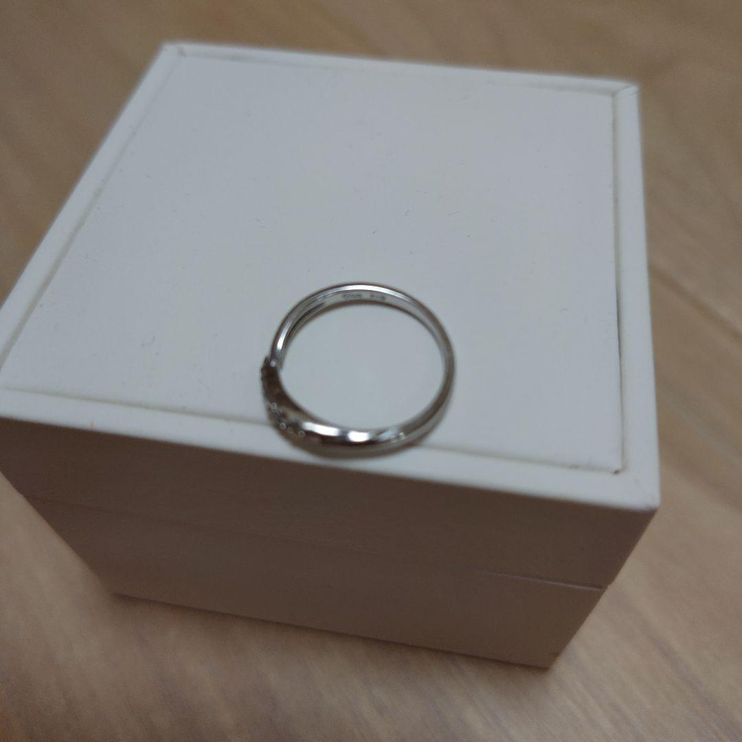 n*y様 スタージュエリー K10 ホワイトゴールドリング ダイヤ 7、7.5号