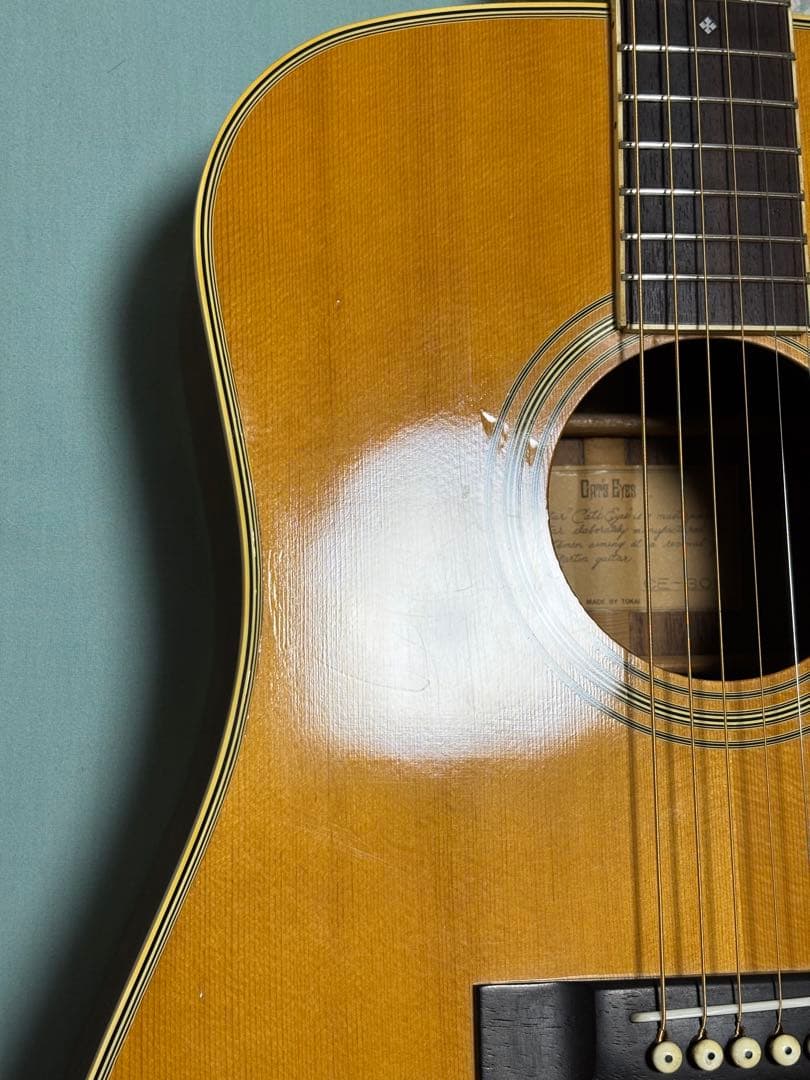 程度上々❗️レア‼️初期型　大文字ロゴCAT'S EYESアコギCE300調整済！