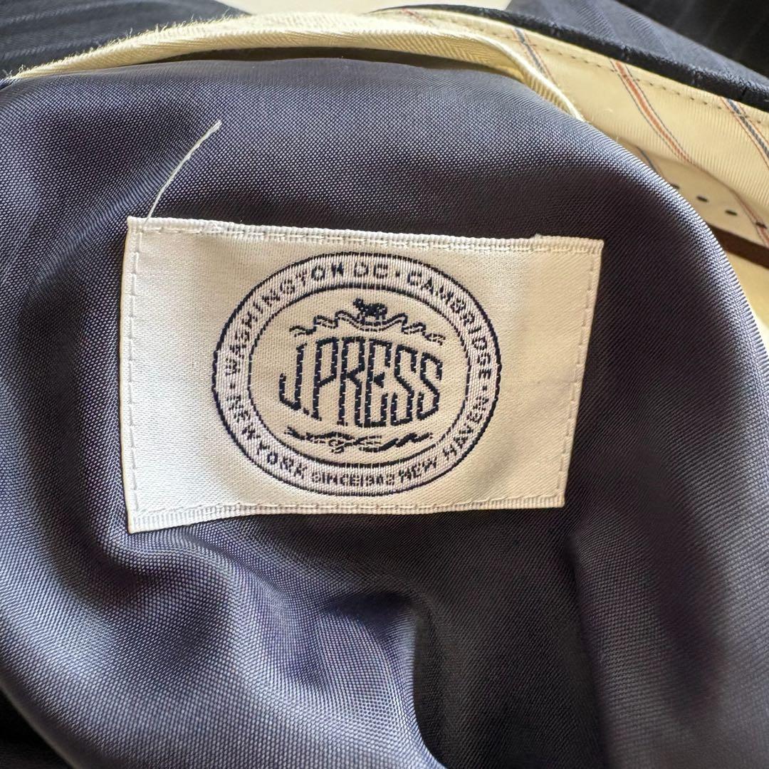 J.PRESS カノニコ生地 Super120’s ストライプスーツ 紺 11号