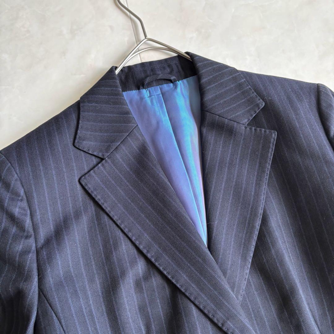 J.PRESS カノニコ生地 Super120’s ストライプスーツ 紺 11号