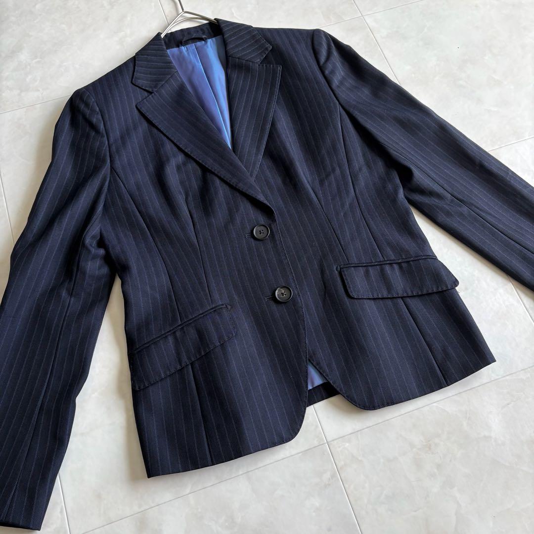 J.PRESS カノニコ生地 Super120’s ストライプスーツ 紺 11号