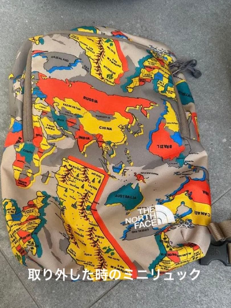 【美品】THE NORTH FACE 地図柄リュックSUNNY CAMPER