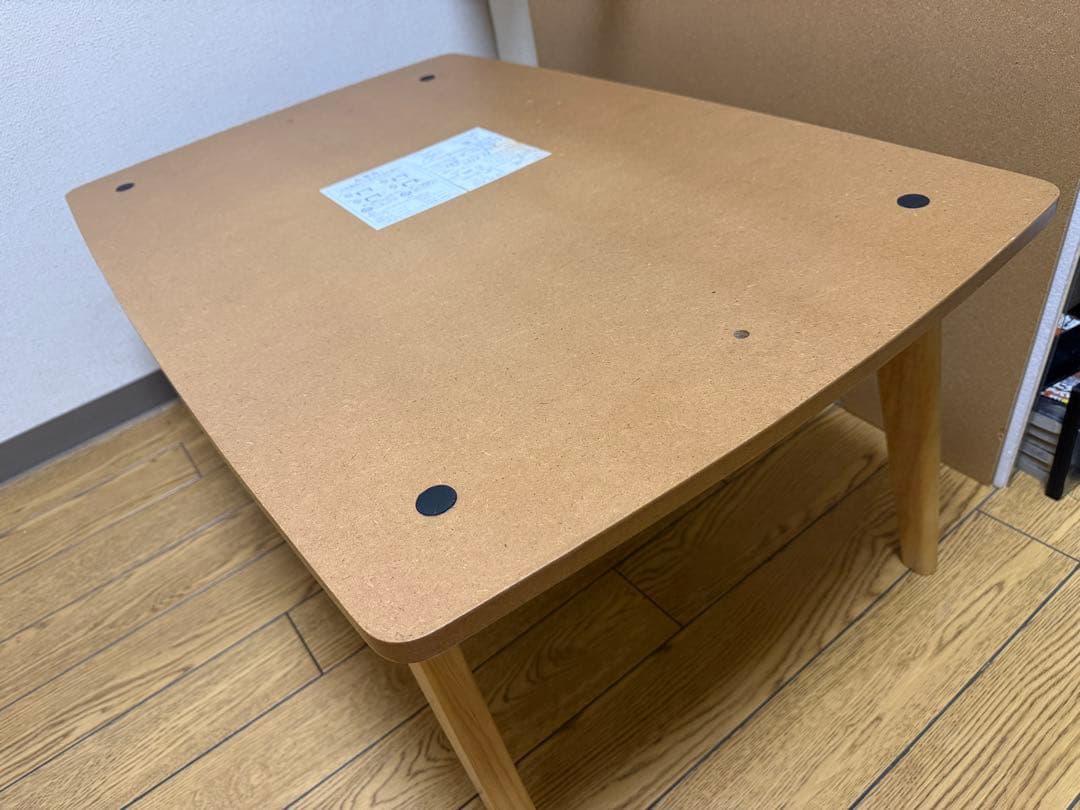 オーク材 北欧風 こたつテーブル 90cm × 60cm パーソナル コンパクト