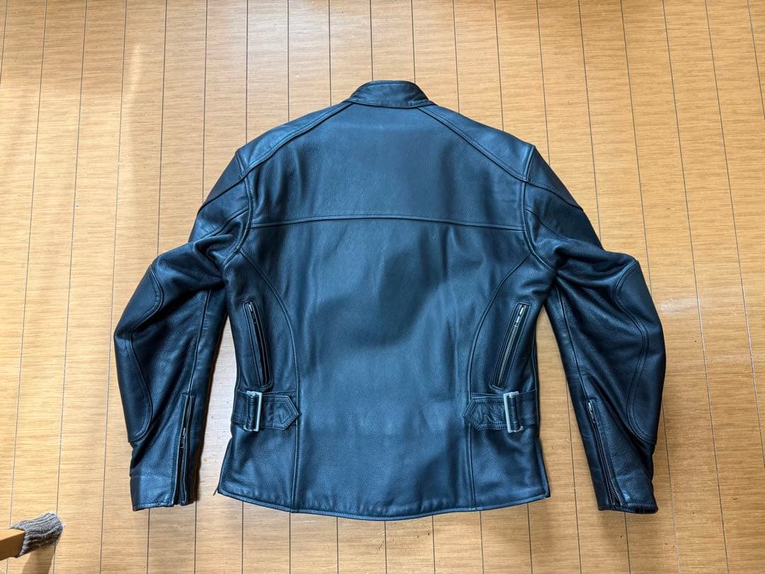 RSタイチ　ZIM+BA ブラックレザージャケット シングルライダース