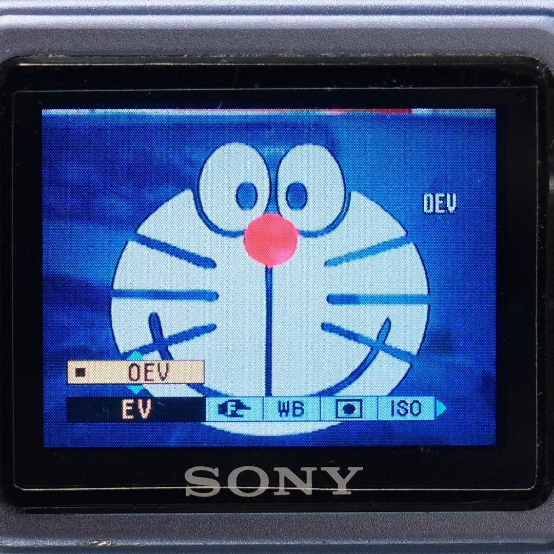 ！希少！動作品 平成レトロ Y2K SONY DSC-F77A ブルー 海外仕様