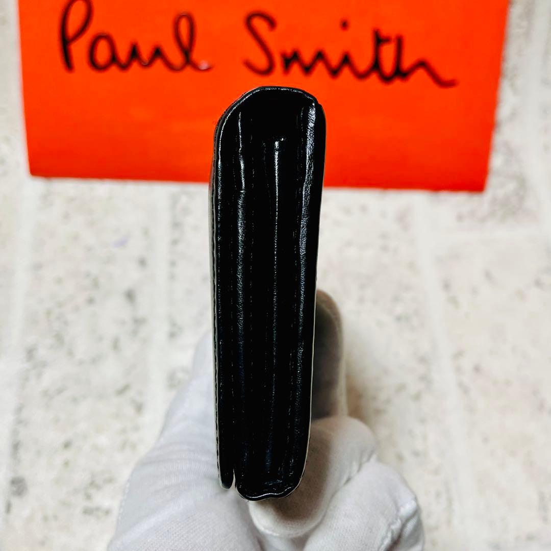 美品 ポールスミス 長財布 クラシックレザー マルチストライプ 長財布 9288