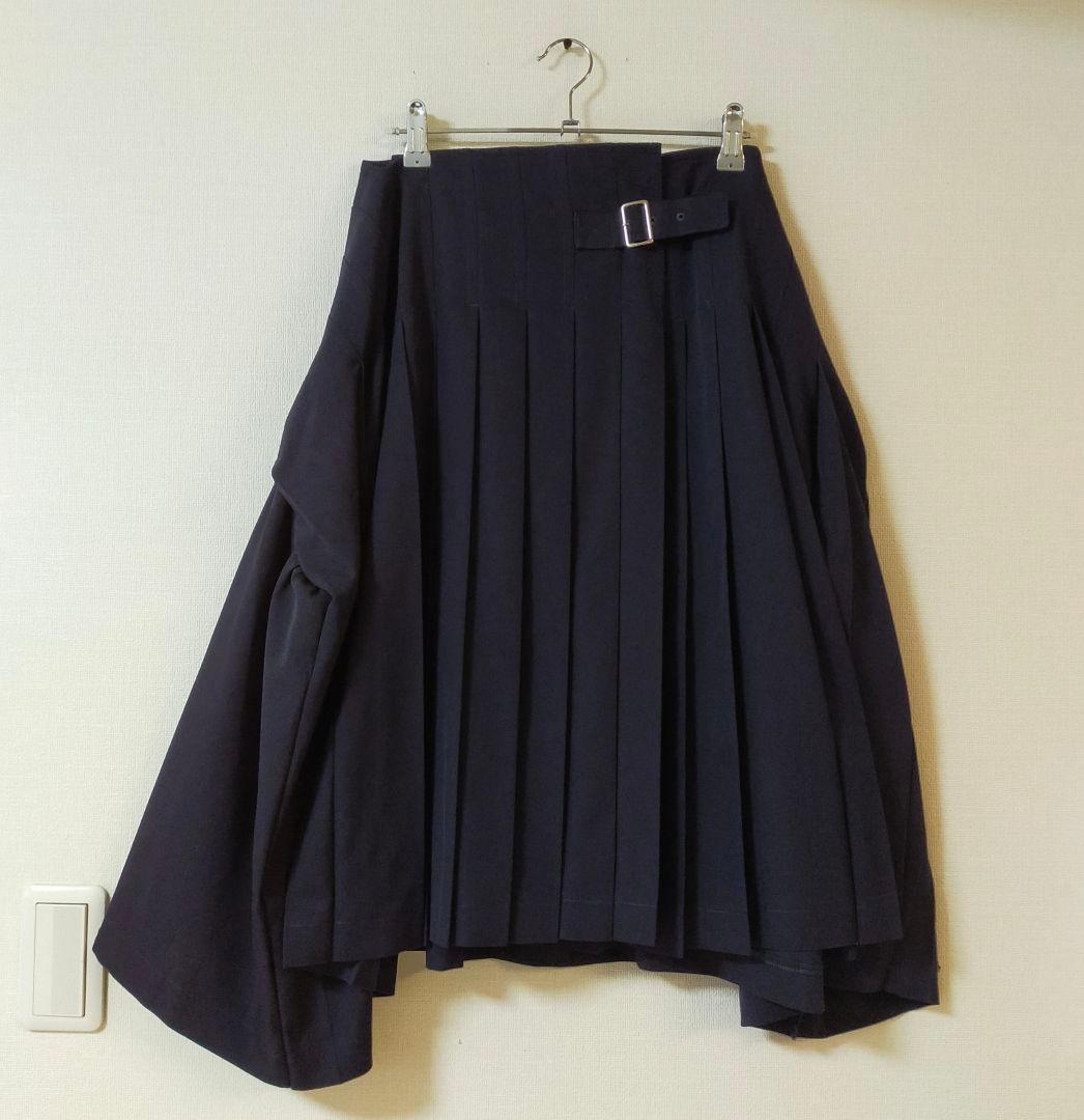 美品　tricot COMME des GARCONS　変形プリーツスカート