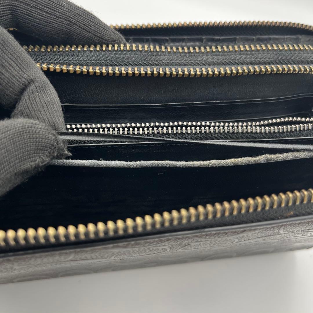 コーチ オーガナイザー ダブルジップ シグネチャー レザー エンボスロゴ