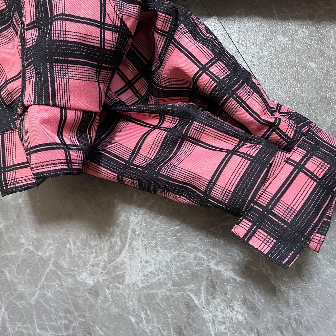 90s archive 短丈 shell jacket y2k テック チェック