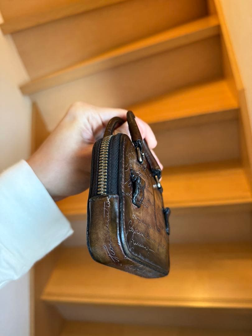 Berluti ベルルッティ　スクリットレザー アンジュール ナノ　ケース　財布