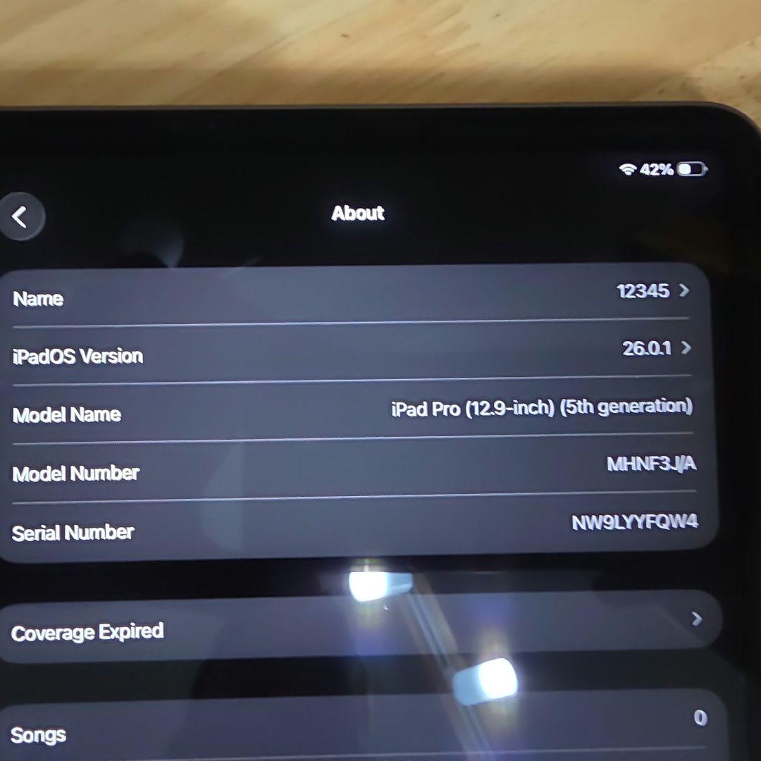 iPad Pro 12.9インチ 128GB Wi-Fiモデル　第5世代