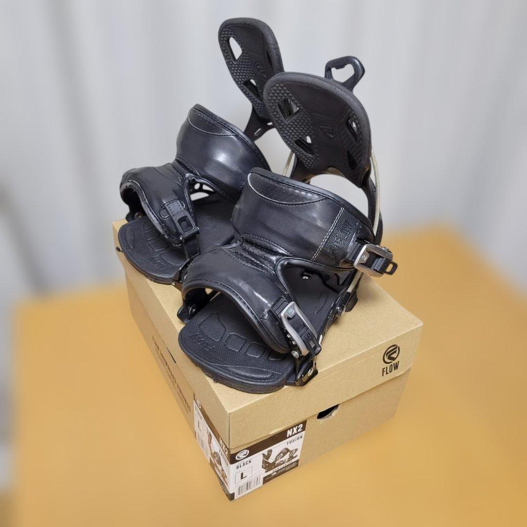 FLOW NX2 FUSION スノーボードビンディング Lサイズ ブラック