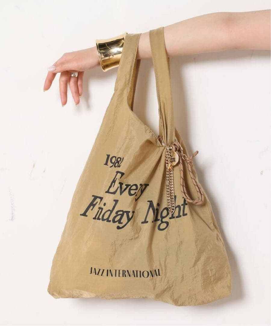 新品 SKIN スキン 別注フォルダブルパッカブルトートwithチャーム