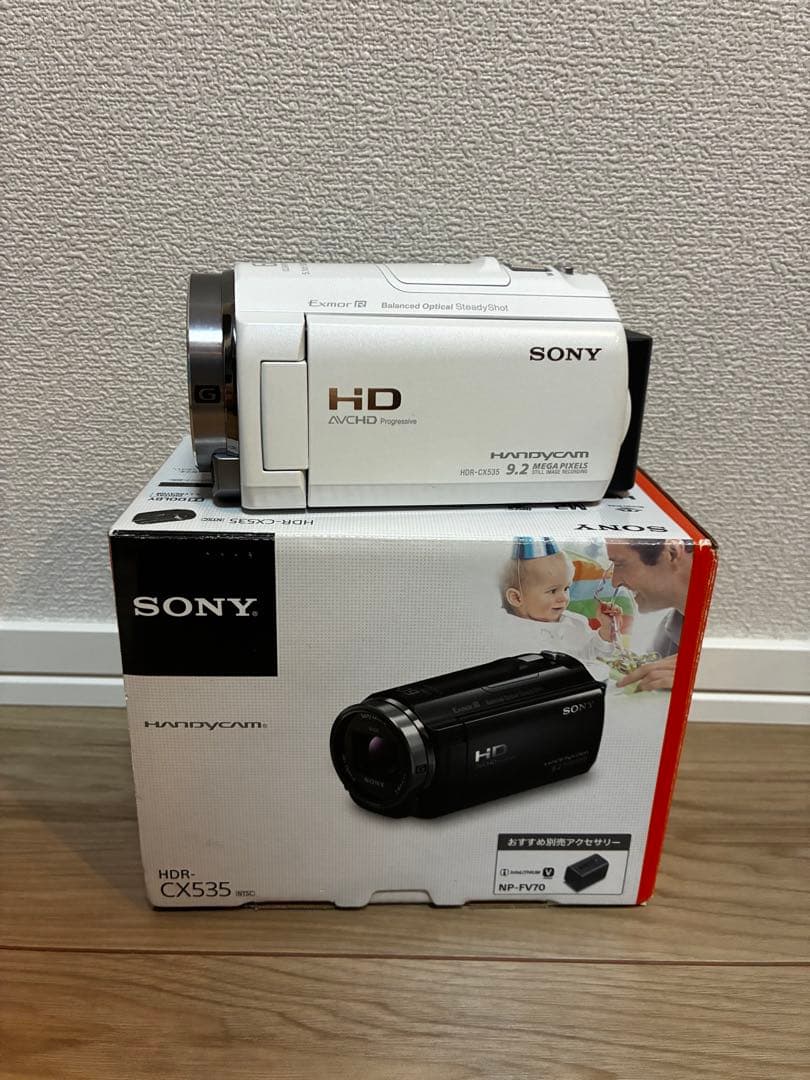 SONY ビデオカメラ　HDR-CX535 ホワイト