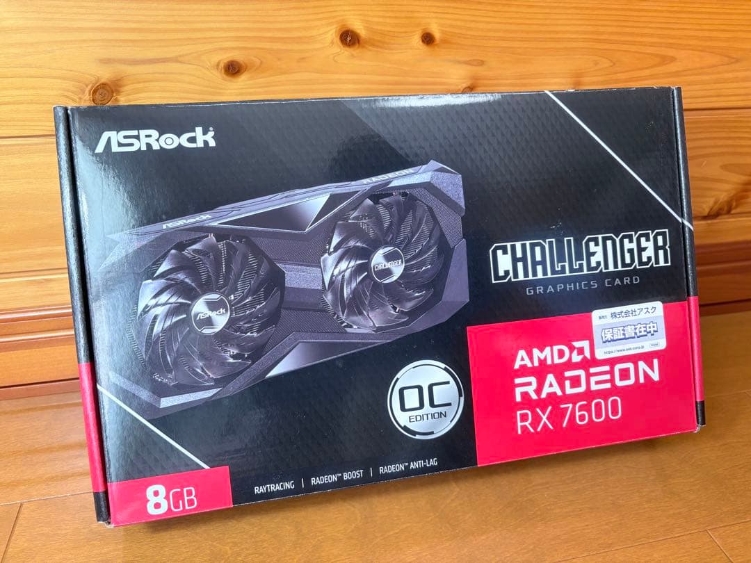 【保証残有】Radeon RX 7600 Challenger 8GB OC