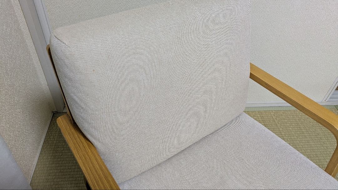 無印良品　リビングでもダイニングでもつかえるソファチェア②