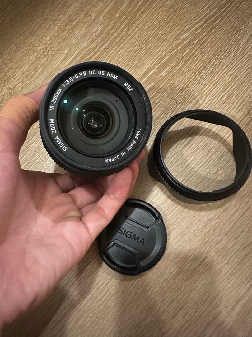 SIGMA 18-200mm F3.5-6.3 DC OS HSMレンズ