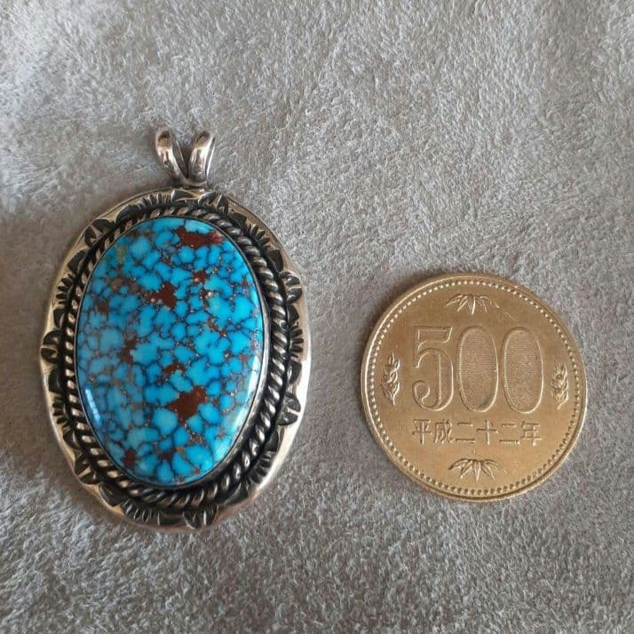 【特大】ハイグレードキングマン スパイダーウェブ ナバホ族 ジェフジェームスJr