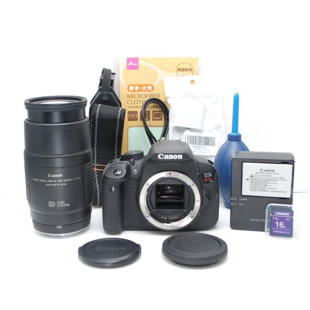 ⭐︎Canon kiss X7i⭐︎操作性抜群 高画質 望遠レンズ付き 美品