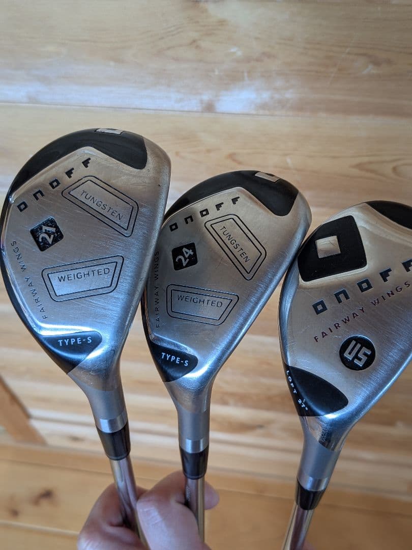 オノフ KURO 　21°　24°　27°　３本セット　950gh S