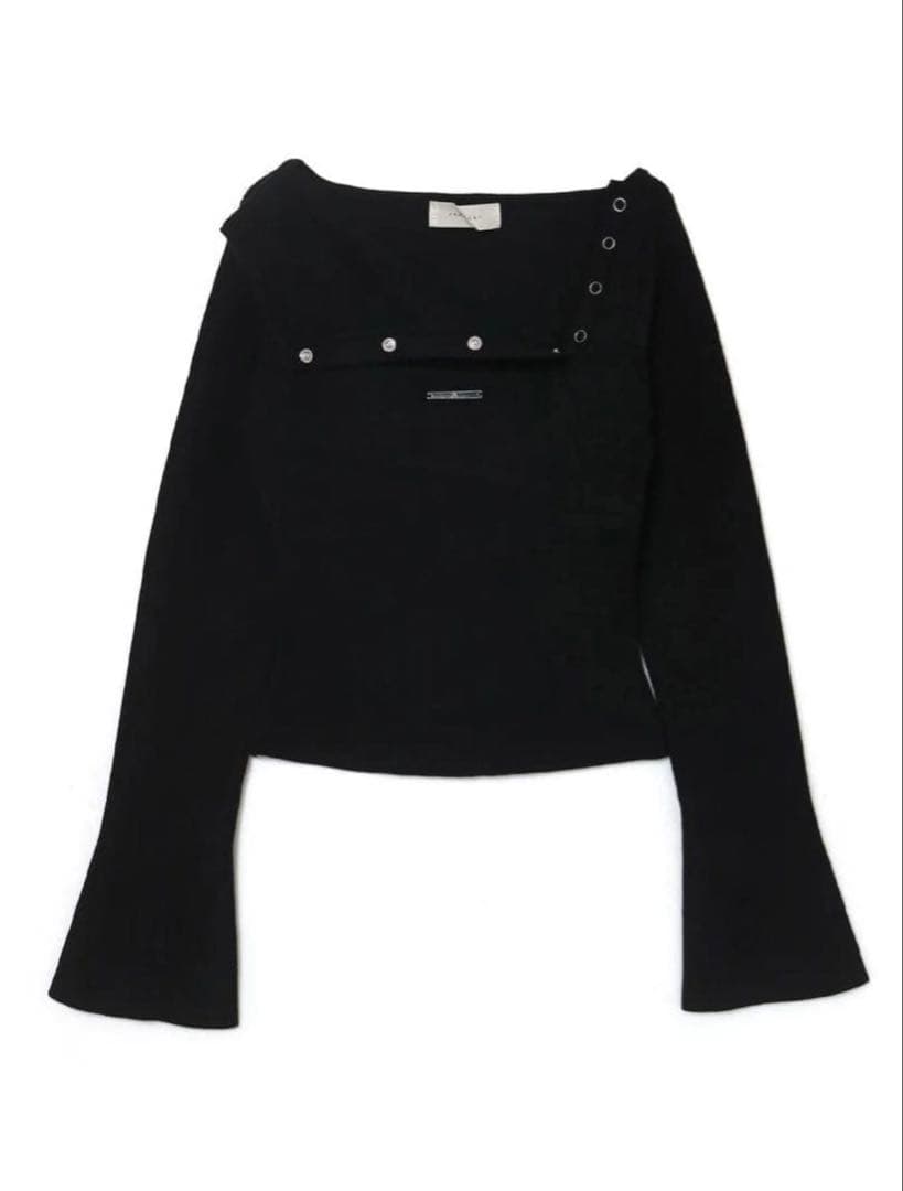 トップス andmary Eva knit tops black