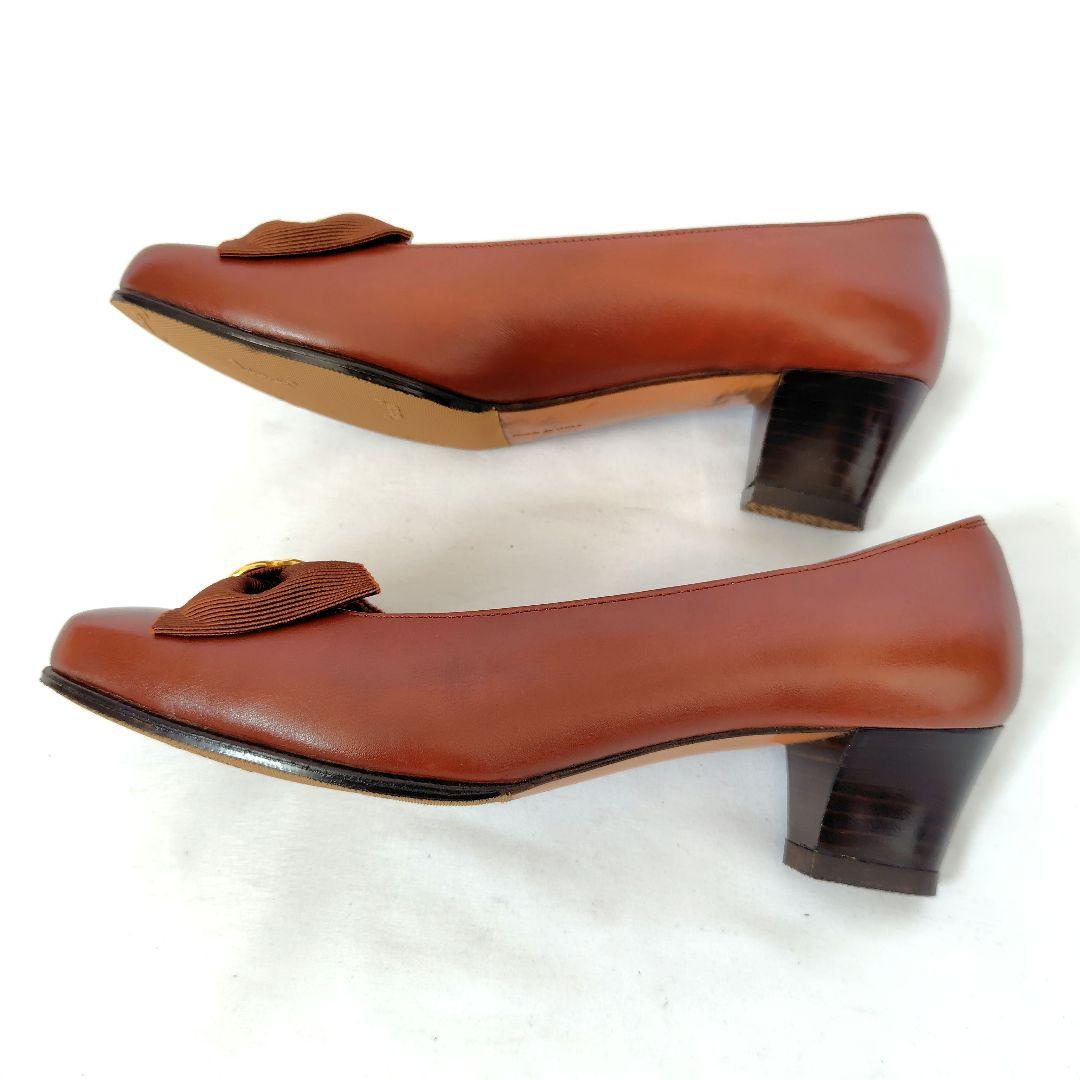 ✨️腕利き職人のリペア済✨️良品【フェラガモ】ガンチーニ リボン パンプス