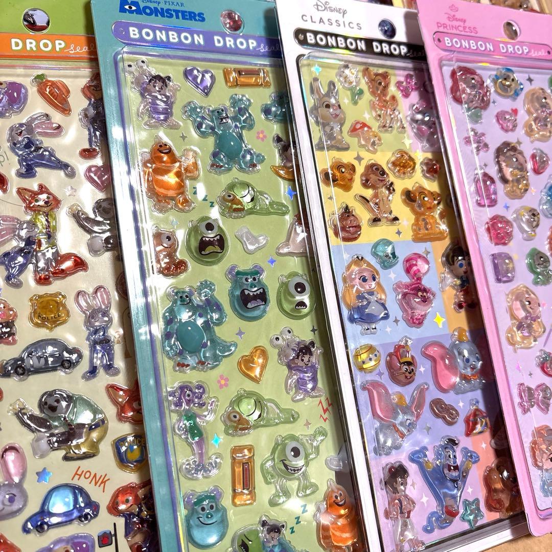 正規品　新品　ディズニー　ボンボンドロップシール　第二弾　コンプセット