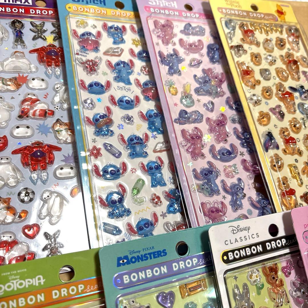 正規品　新品　ディズニー　ボンボンドロップシール　第二弾　コンプセット