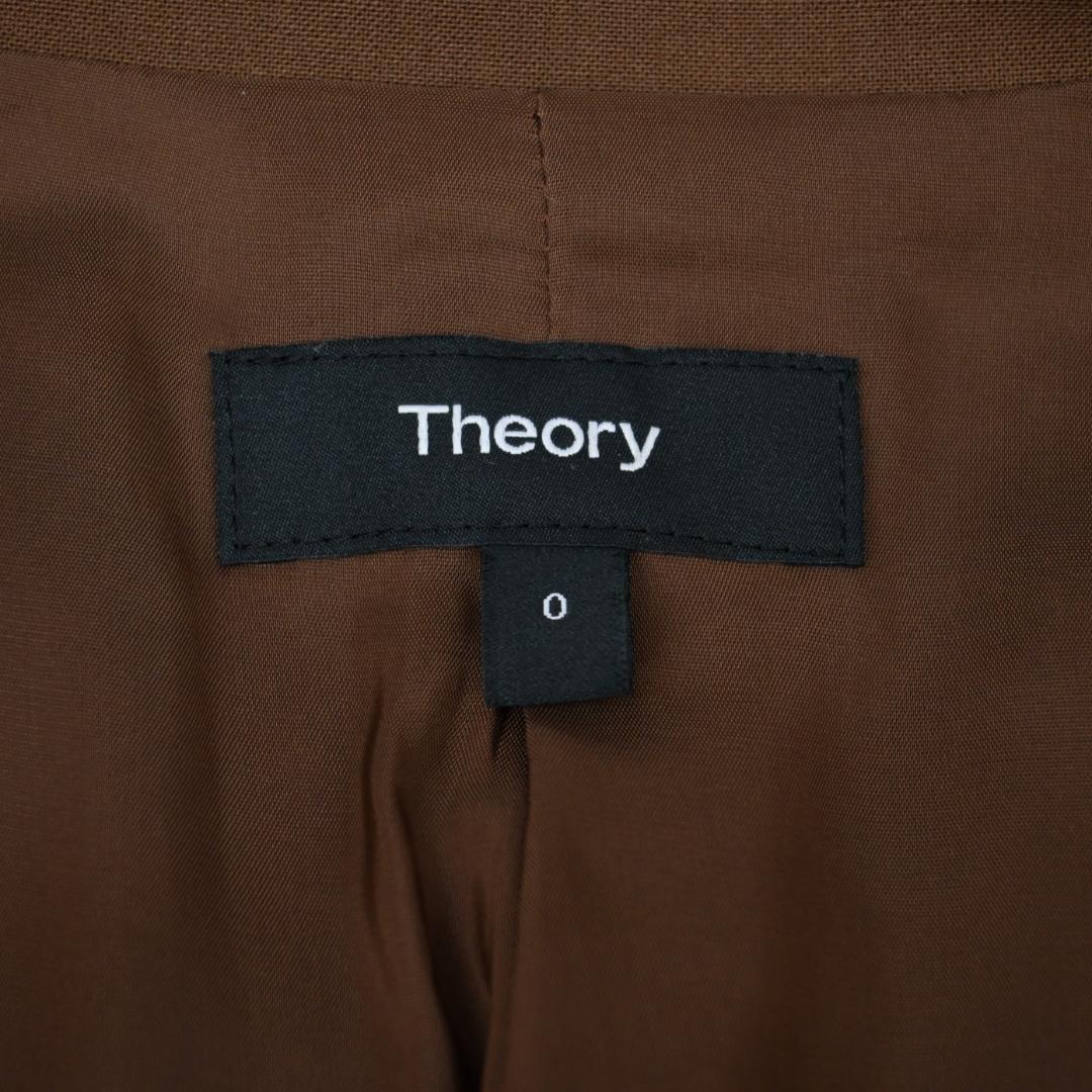 □ 43340★秋 セオリー レディースパンツスーツ ブラウン ジャケット