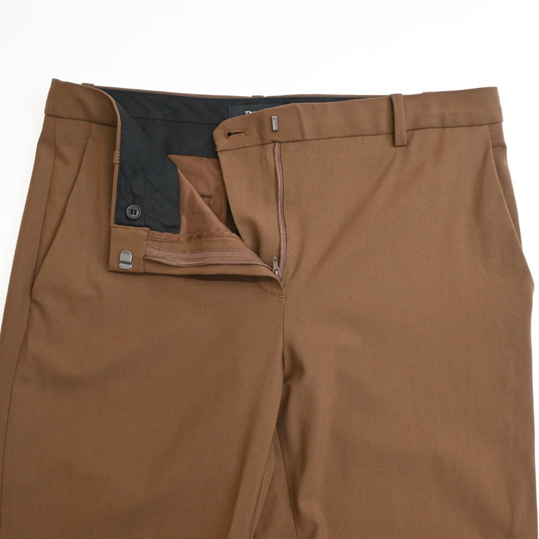 □ 43340★秋 セオリー レディースパンツスーツ ブラウン ジャケット