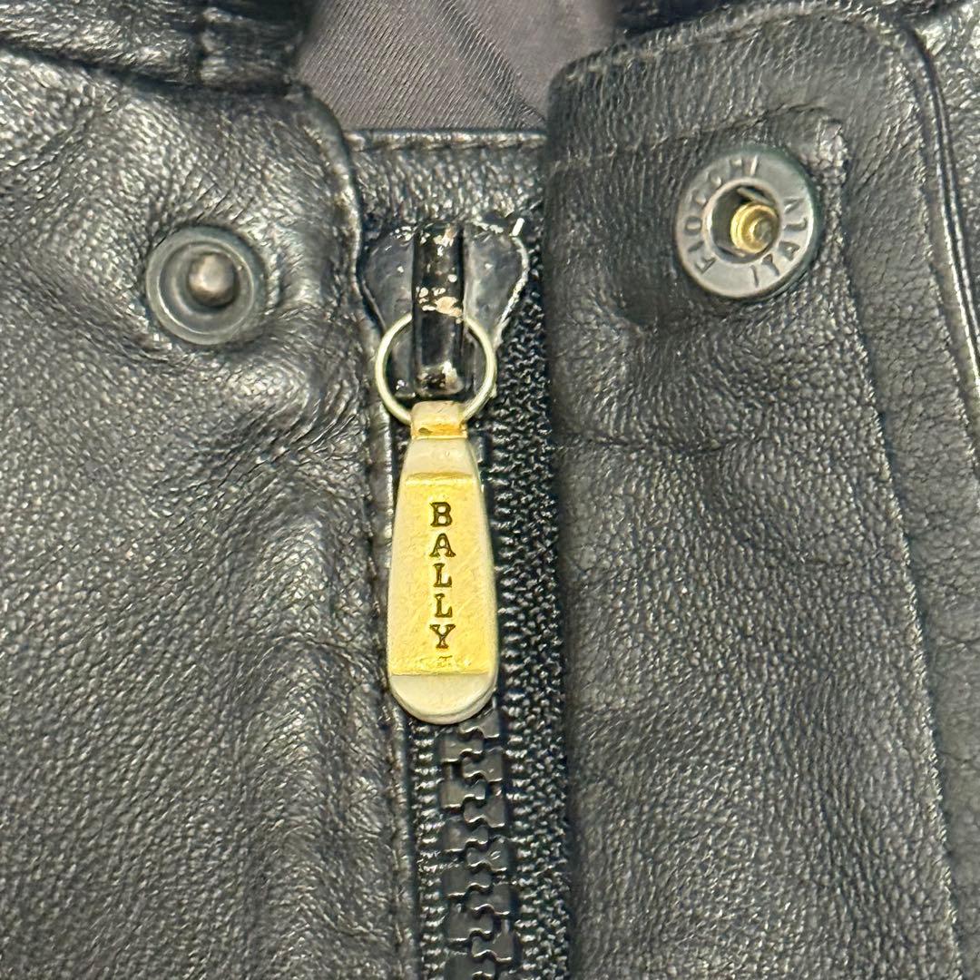 BALLY イタリア製 ヴィンテージ レザージャケット 実寸XL 相当 ブルゾン