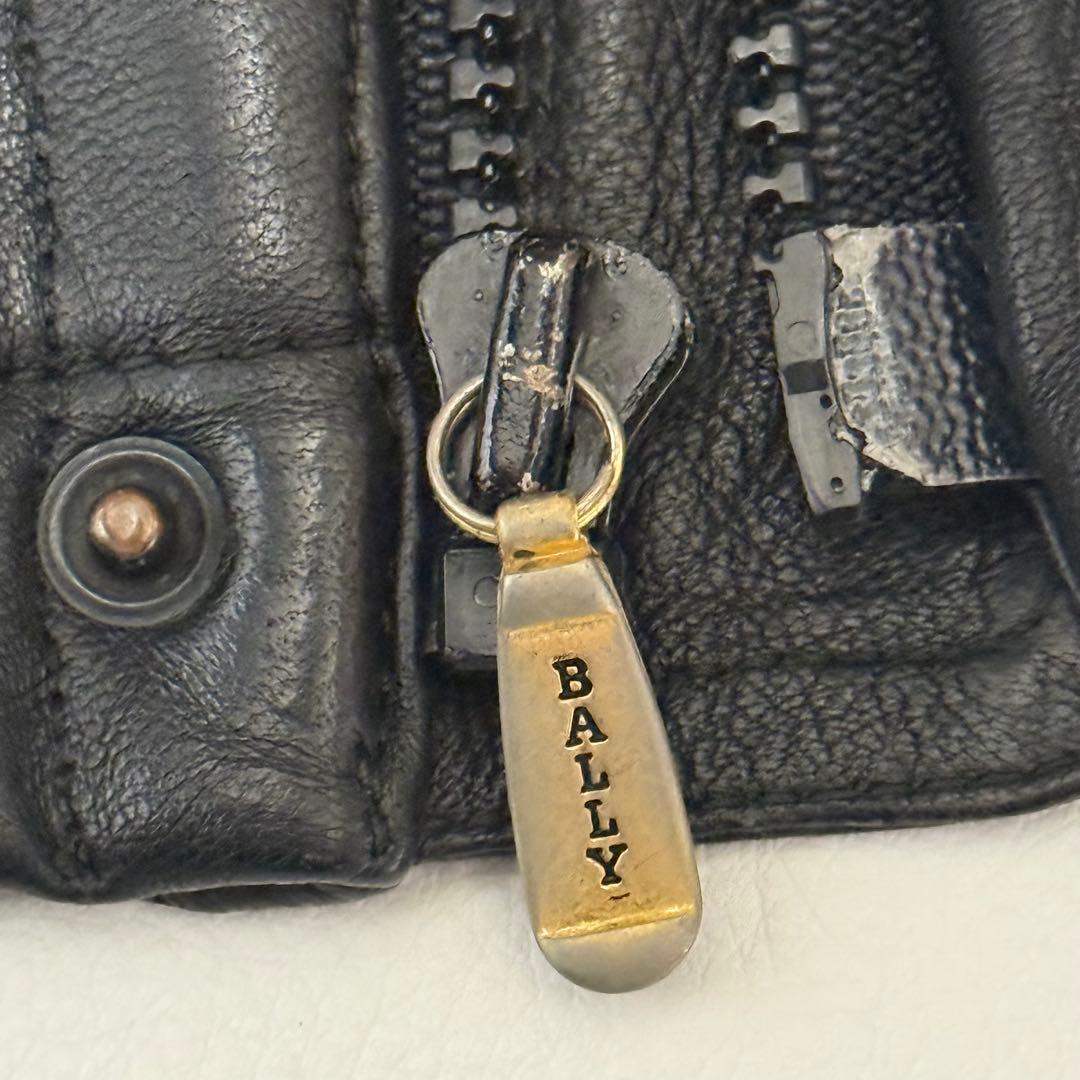 BALLY イタリア製 ヴィンテージ レザージャケット 実寸XL 相当 ブルゾン