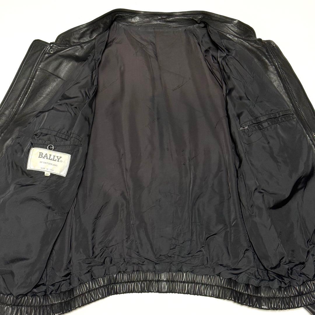 BALLY イタリア製 ヴィンテージ レザージャケット 実寸XL 相当 ブルゾン