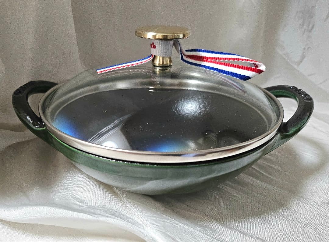 【新品未使用】ストウブ　ベビーウォック　16cm　バジルグリーン　完売品