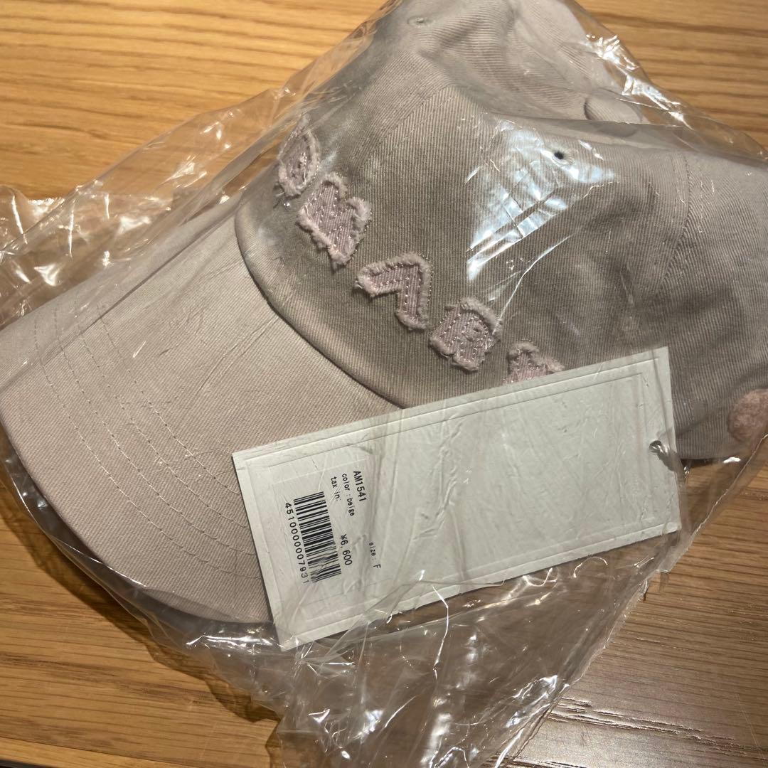 【最安値】Andmary Mary logo cap beige