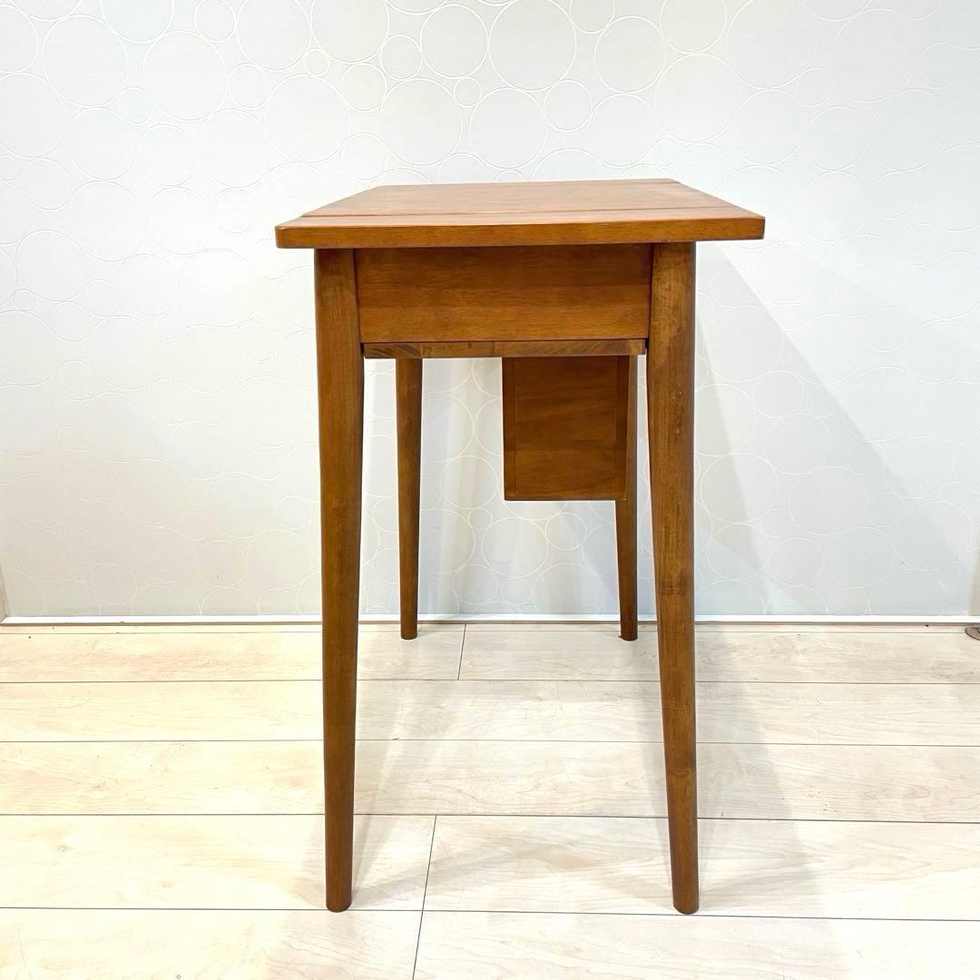 【市場】木製ドレッサー 鏡台 鏡付き コンパクト収納 天然木 北欧風