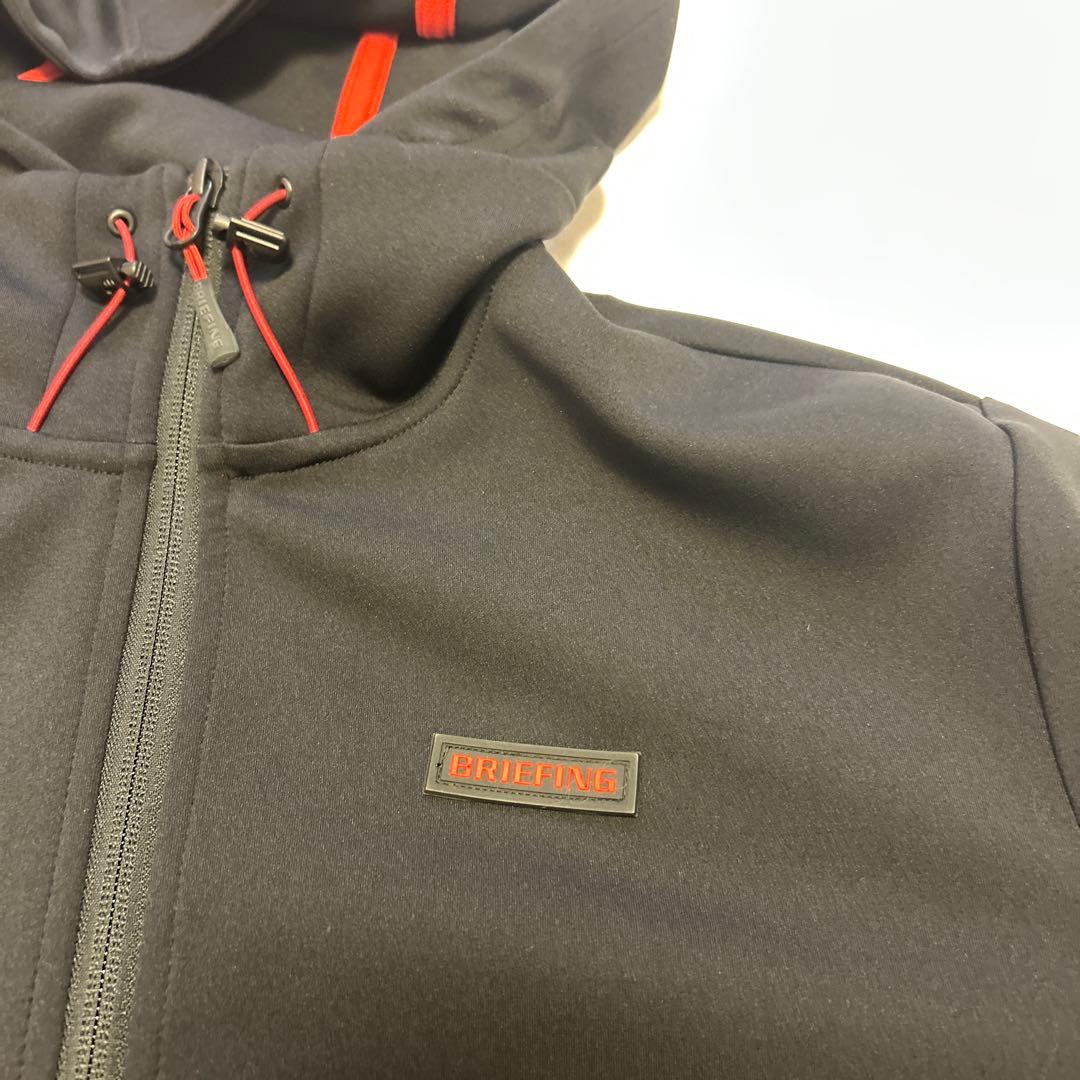 美品　BRIEFING 3Dロゴパーカー ブルゾン　黒