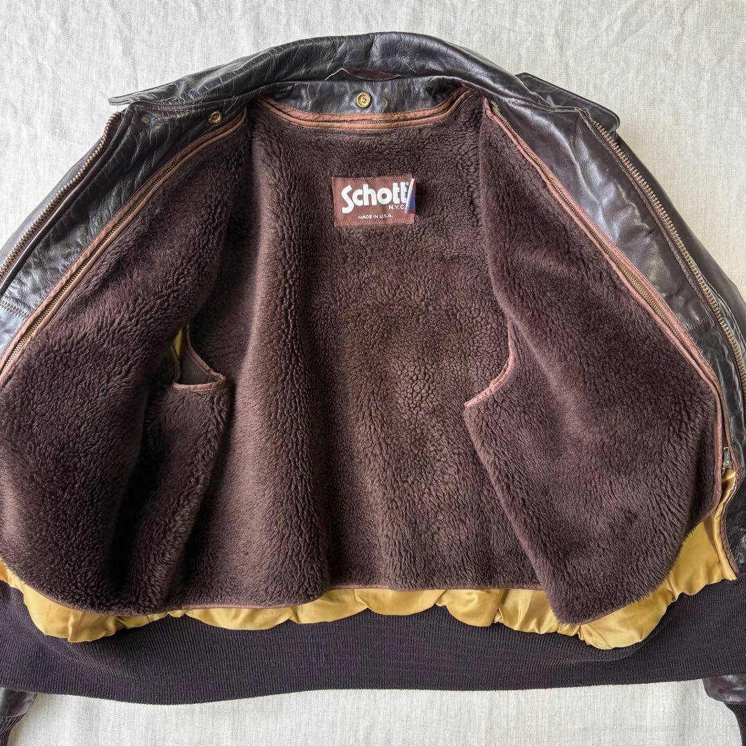 Schott ショット 184sm 42 シングルライダースジャケット A-2