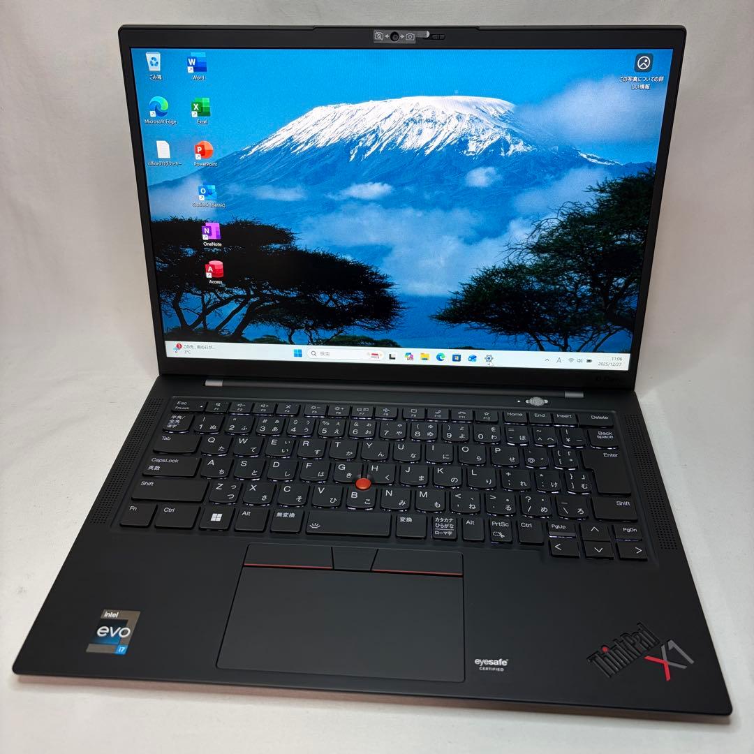 美品 Lenovo X1 Gen10 12世代 i7 16GB 512 オフィス