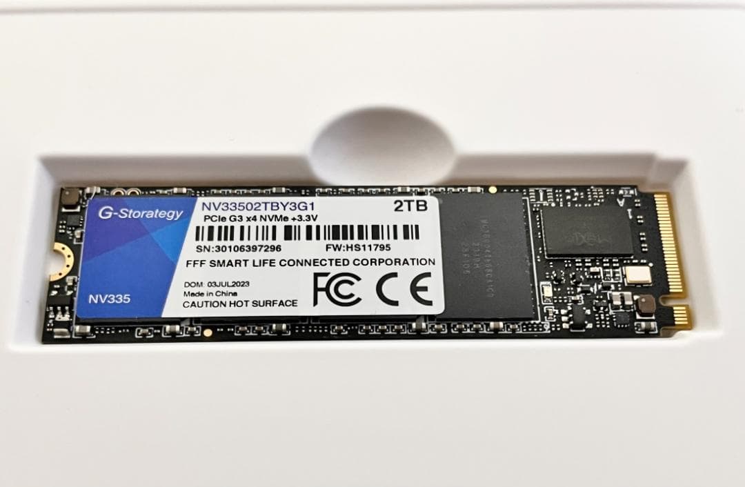 【未使用】G-Technology NV335 2TB M.2 NVMe SSD