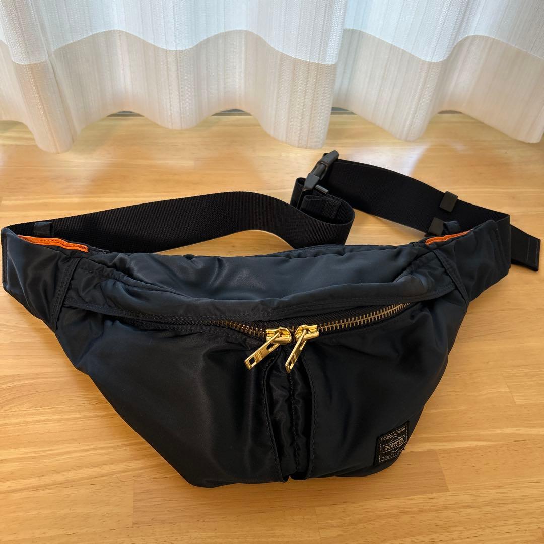 美品！PORTER タンカー　現行ロゴ　ボディ ウエストバッグ