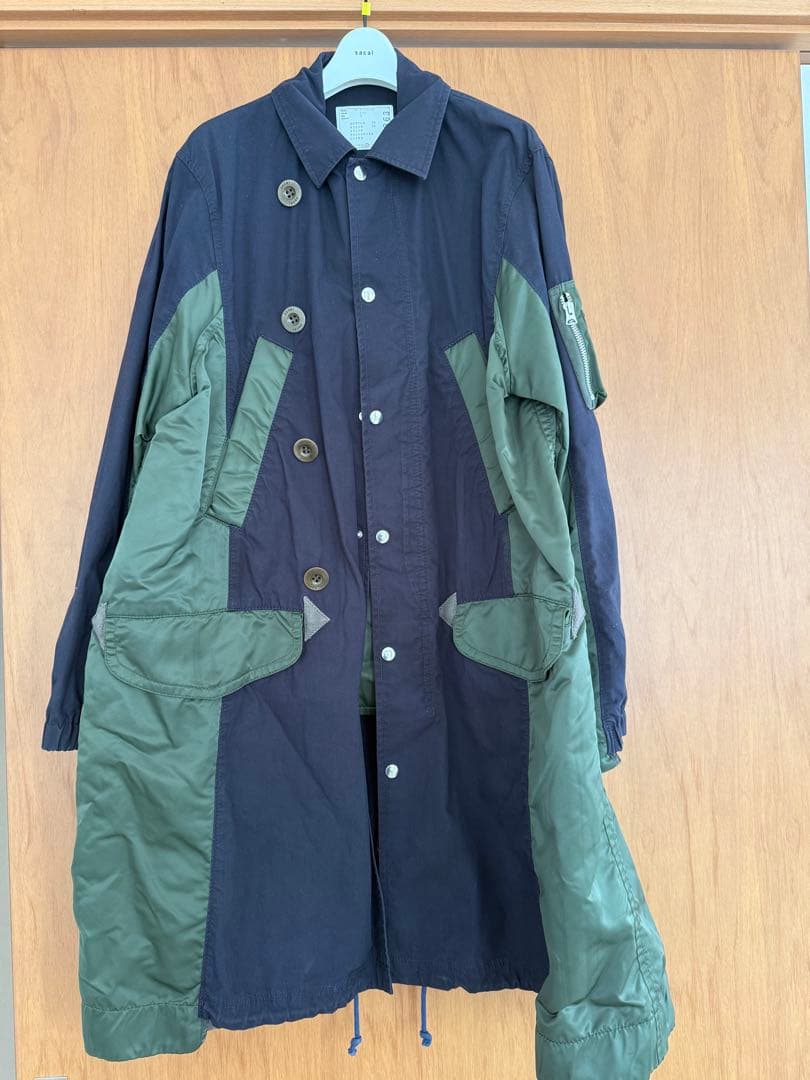 sacai ドッキングモッズコート　Size1